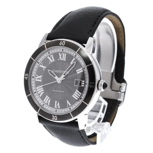 CARTIER RONDE CROISIERES DE CARTIER WSRN0003 42mm SS Rubber Date Automatic #C368