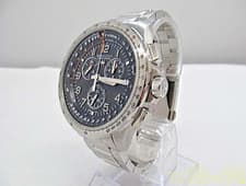 Hamilton Khaki X-Wind H779120 GMT Quartz Silver Black Men's Watch w/Box Japan