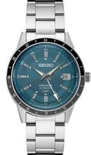 Seiko Presage Style 60's  Automatic GMT Blue Dial Mens Watch SSK009