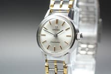 1966 Near MINT OMEGA Seamaster 21mm 535.006 Manual Silver Dial Women's Vintage