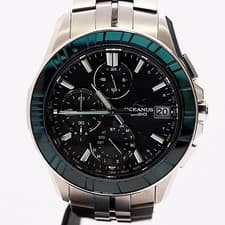 Casio Oceanus OCW-S7000 Titanium Solar Black Dial Men's Watch Working Authentic