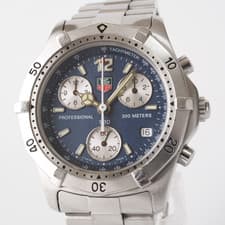 TAG Heuer 2000 CK1112 Quartz Chronograph Navy Dial Professional 200m Men's Box