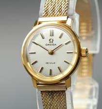 Near MINT OMEGA De Ville 22mm 515007 TOOL.101 Manual Silver Dial Women's Vintage