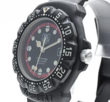 【NEAR MINT】Vintage TAG HEUER Formula 1  383.513/1 Quartz Black 35mm Mens Watch