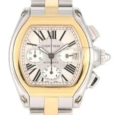 Authentic [Unserviced - Value Price] Cartier Roadster Chronograph XL Two-Ton...