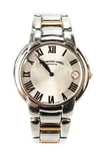 Raymond Weil Womens Two Tone Stainless Steel Jasmine Quartz Date Watch 35mm