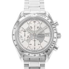 Omega Speedmaster Date 3513.30 39mm Silver Chronograph Steel Mens Watch 1998