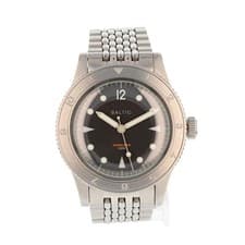 Baltic Aquascaphe 39mm Black Dial Automatic Stainless Steel Men's Wristwatch