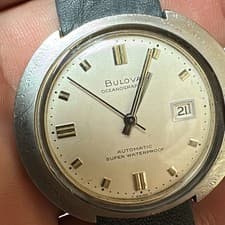 Vintage Bulova Oceanographer Watch 1968 Running