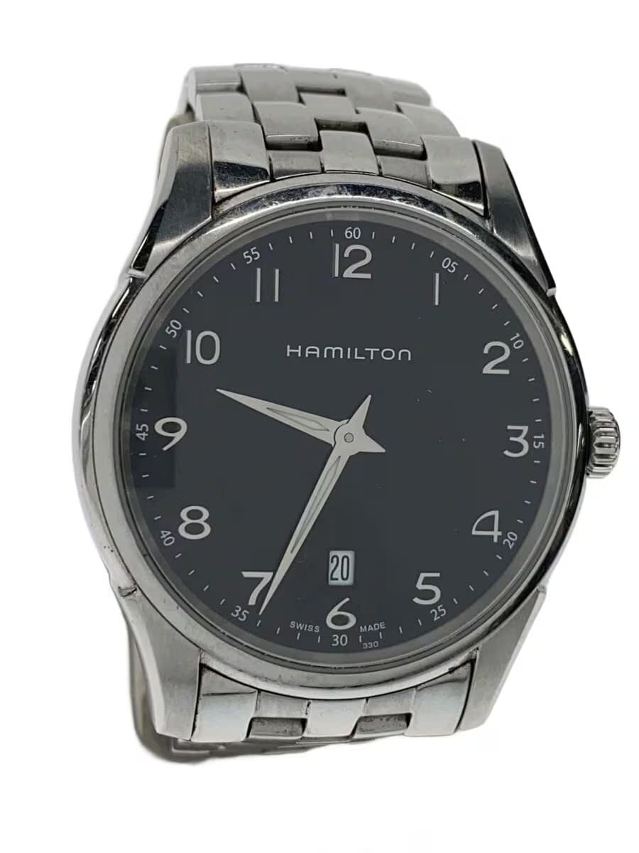 HAMILTON Quartz Watch Analog Stainless BLK SLV H385111