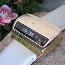 Serviced 1974 Jaz Derby Swissonic Men's Vintage Drivers Watch ZRC Strap ESA 9176