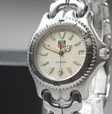 [N MINT w/ BOX] TAG Heuer S/el S99.006M Date White Dial Quartz Men's Swiss Watch