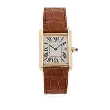 Cartier Tank Louis Large Model Quartz Yellow Gold Ladies 33x25mm Watch W1529756