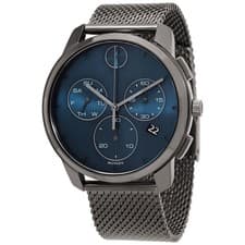 Movado BOLD Thin Chronograph Quartz Blue Dial Men's Watch 3600721