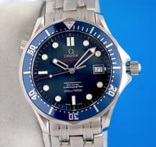 Mens Omega Seamaster Co-Axial Chronometer watch - Blue Dial - 41MM - 2220.80