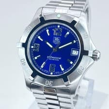 Tag Heuer WN1112 Men's Watch Blue Dial Used Authentic