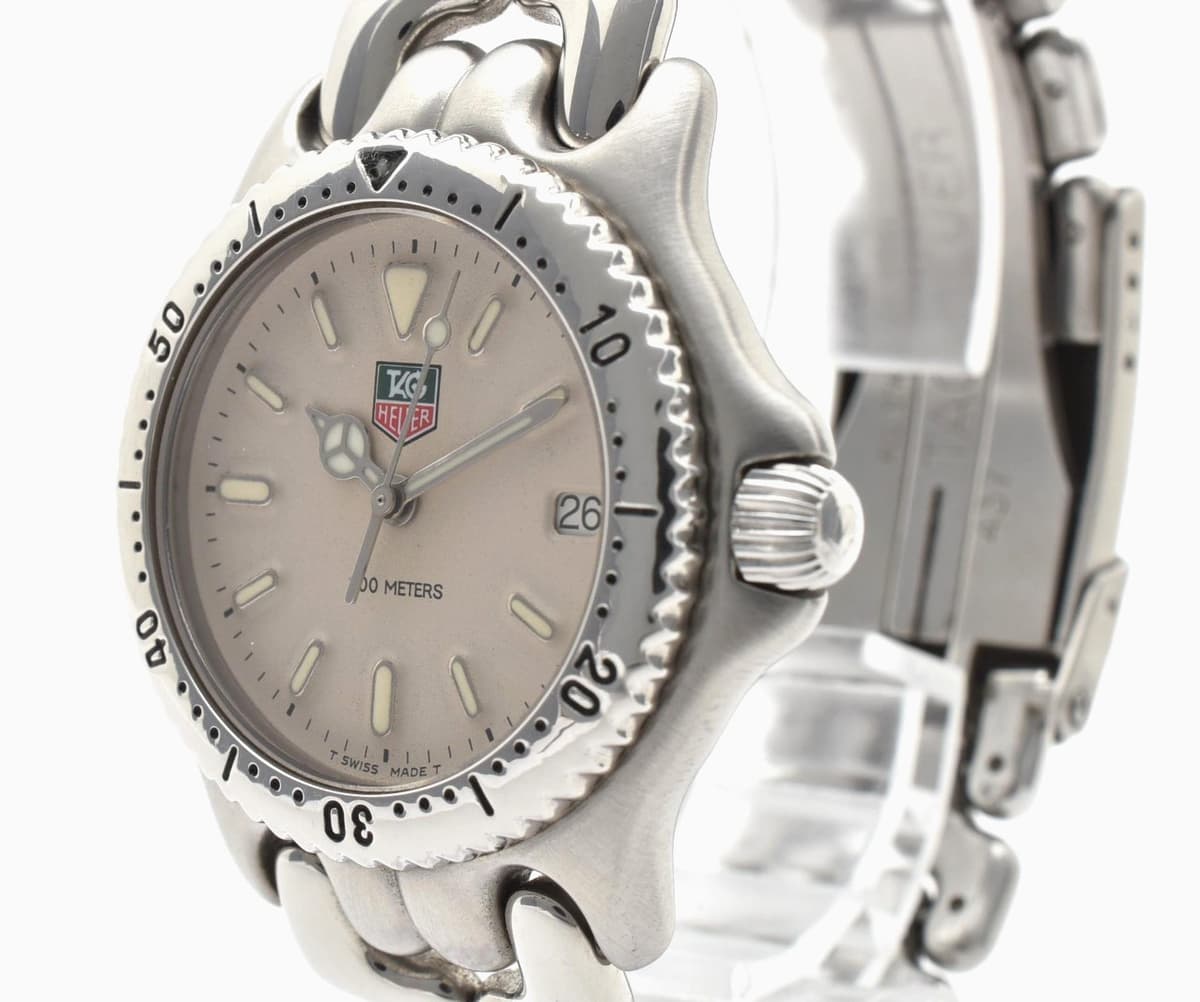 TAG Heuer  SEL S99.013M 200M Beige Dial Silver Vintage Men's Quartz Watch