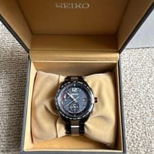 SEIKO Brights SAGA267-8B63-0AS0 Wristwatch Men’s Titanium Black Solar Radio-use