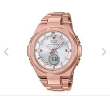 Casio MSGW200DG4AJF Baby-G Watch Gold Stainless Steel Band Solar Rare