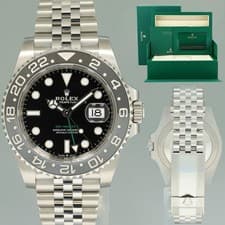 2025 NEW PAPERS Rolex GMT Master II Bruce Wayne 40mm Jubilee 126710 GRNR Watch