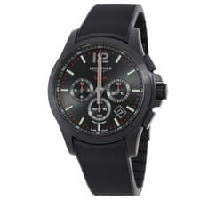 Longines Conquest Chronograph Quartz Black Dial Men's Watch L3.727.2.56.9