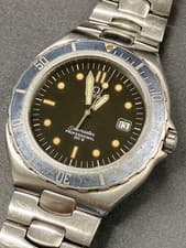 Genuine large size Omega Seamaster 200 quartz watch with blue bezel QZ 1455 452