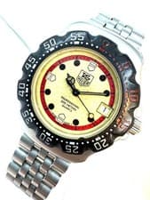 TAG Heuer Formula 1 371.513 Yellow Dial Quartz Midsize Watch For Needs Battery