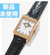 Running NOAH x TIMEX Collabo Sun And Moon Wrist Watch Gold Black Leather F/S