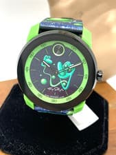Movado X Kenny Scharf Artist Men's Watch 3601052 Swiss Quartz Rubber Strap 42mm