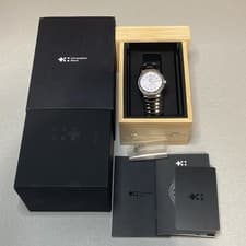 Christopher Ward The Twelve 36 mm Frosted Lavender Integrated Bracelet Full Set