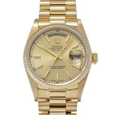 ROLEX Day-Date 18038 Champagne WATCH 725710