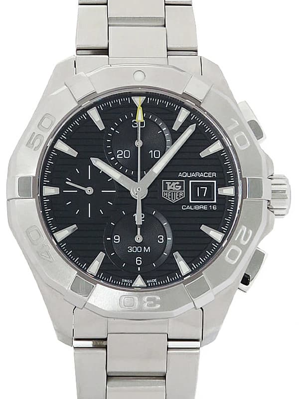 TAG Heuer Aquaracer Chronograph Automatic Watch CAY2110.BA0927 Black Dial 44mm