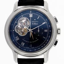 ZENITH 03.1260.5021 Chronomaster XXT WATCH black SS/leather AT