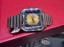 large model cartier santos sunray brown - WSSA0064