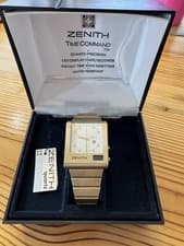 NOS Fully Serviced Vintage Zenith Future Time Command LED Ana-Digi Men's Watch
