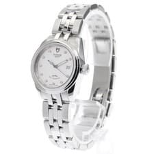 TUDOR GLAMOUR 51000 26mm SS Silver Dial Automatic Date Watch #C479
