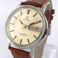 FINE OMEGA SEAMASTER DE VILLE AUTOMATIC DAY DATE ORIGINAL DIAL STEEL GENTS WATCH