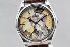 [Exc+5] SEIKO Ukiyoe Lord Matic 5606-7070 37mm Silver Automatic Men From JAPAN