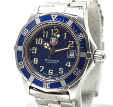Read!!  TAG Heuer 2000 Series WM1113 Quartz Women's WatchBlue Dial 38mm