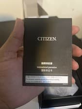 Citizen Men's Silver Chronograph Analog Wristwatch Blue Dial Bracelet