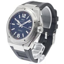 IWC INGENIEUR IW323601 45mm SS Rubber Black Dial Automatic Date #C339
