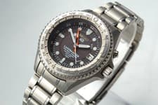 [New Battery] Seiko Landmaster 5M45-6A00 Kinetic Date Titanium Watch [Box Damage