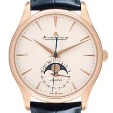 Jaeger LeCoultre Master Moon Rose Gold Mens Watch 109.2.A5.S Q1362510 Card