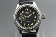 [Near MINT] ORIS Big Crown Pointer Date 7482C Automatic Black Dial Men's Watch