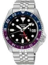 Seiko 5 Sports SKX GMT Japan Limited Blue Purple Bezel SBSC021 Automatic Watch