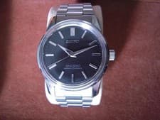 King Seiko 44-9990 44KS Manual Wind Black Dial SS Vintage Watch from Japan Rare