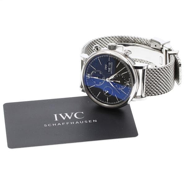IWC PORTOFINO CHRONOGRAPH IW391030 42mm SS Black Dial Automatic Day-Date #C187