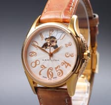 "N MINT" Hamilton Jazzmaster H323450 Open Heart Automatic Mens Watch From Japan