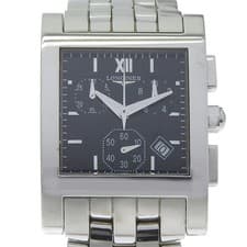 LONGINES Dolcevita Watches L5.668.4 blackDial Stainless Steel Quartz Analo...