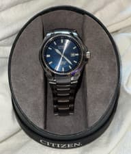 Citizen Eco-Drive Blue Dial Bracelet Titanium Men's Watch BM7170-53L